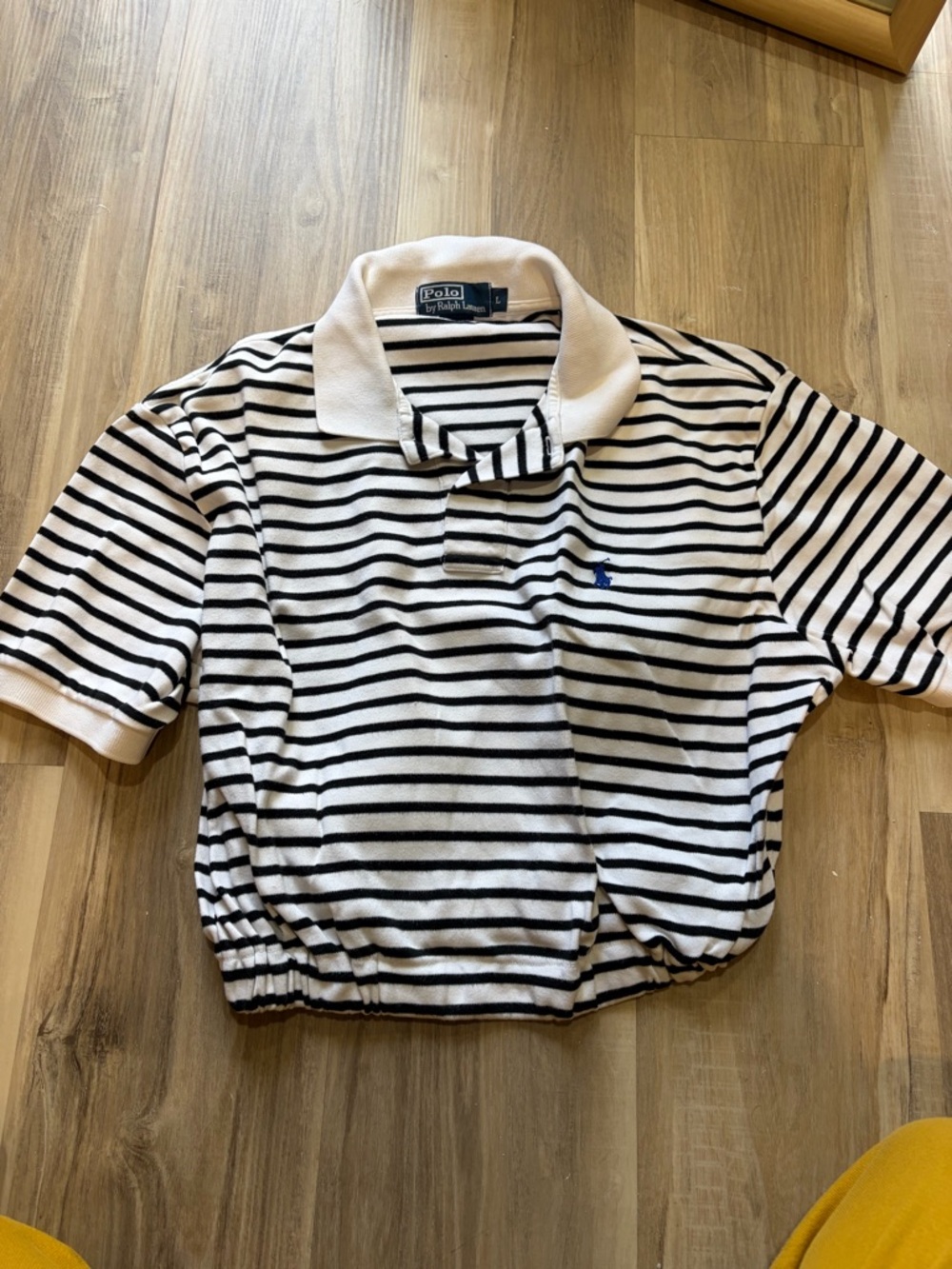 Polo by Ralph Lauren White and Black Striped womem Polo